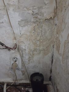 Polițiștii lucrează în mucegai și igrasie